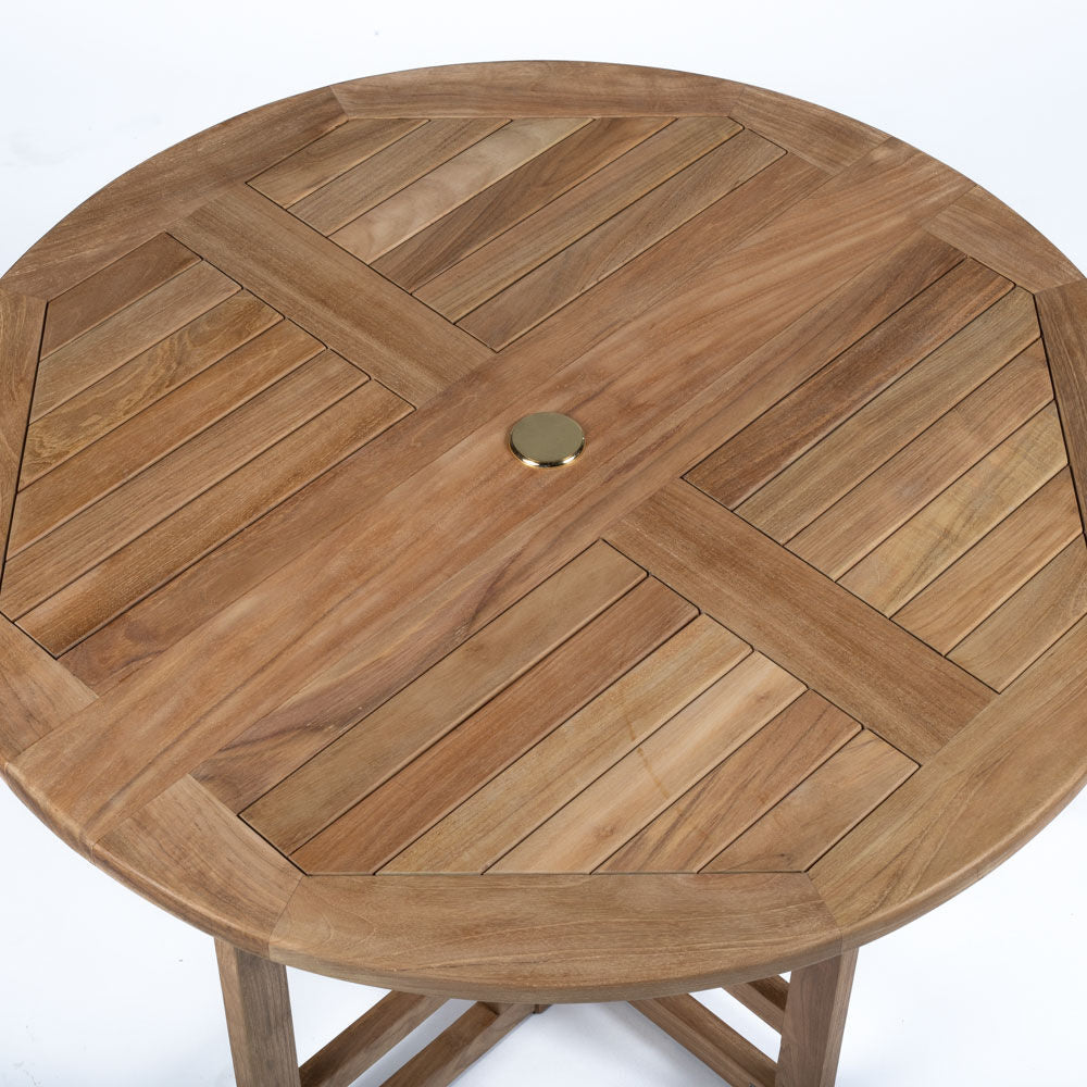 SCRATCH AND DENT - Luna Grade A Teak 39" Folding Table - FINAL SALE