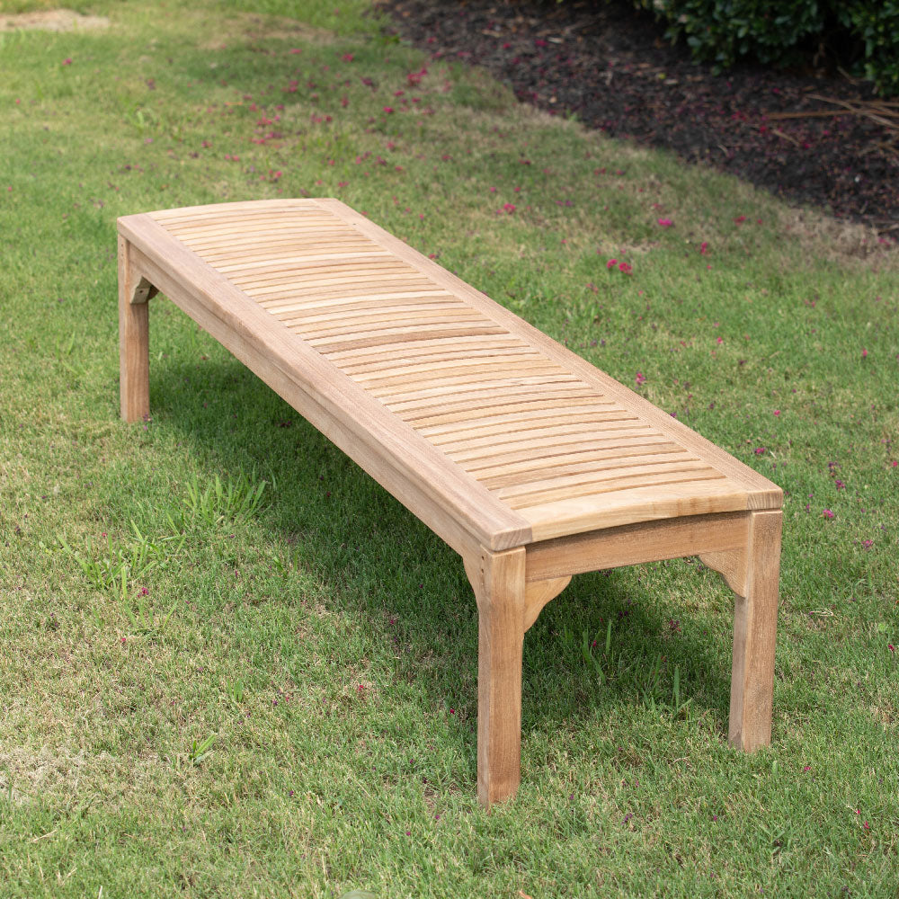 Sage Grade A Teak Backless Benches | 71" - view 8