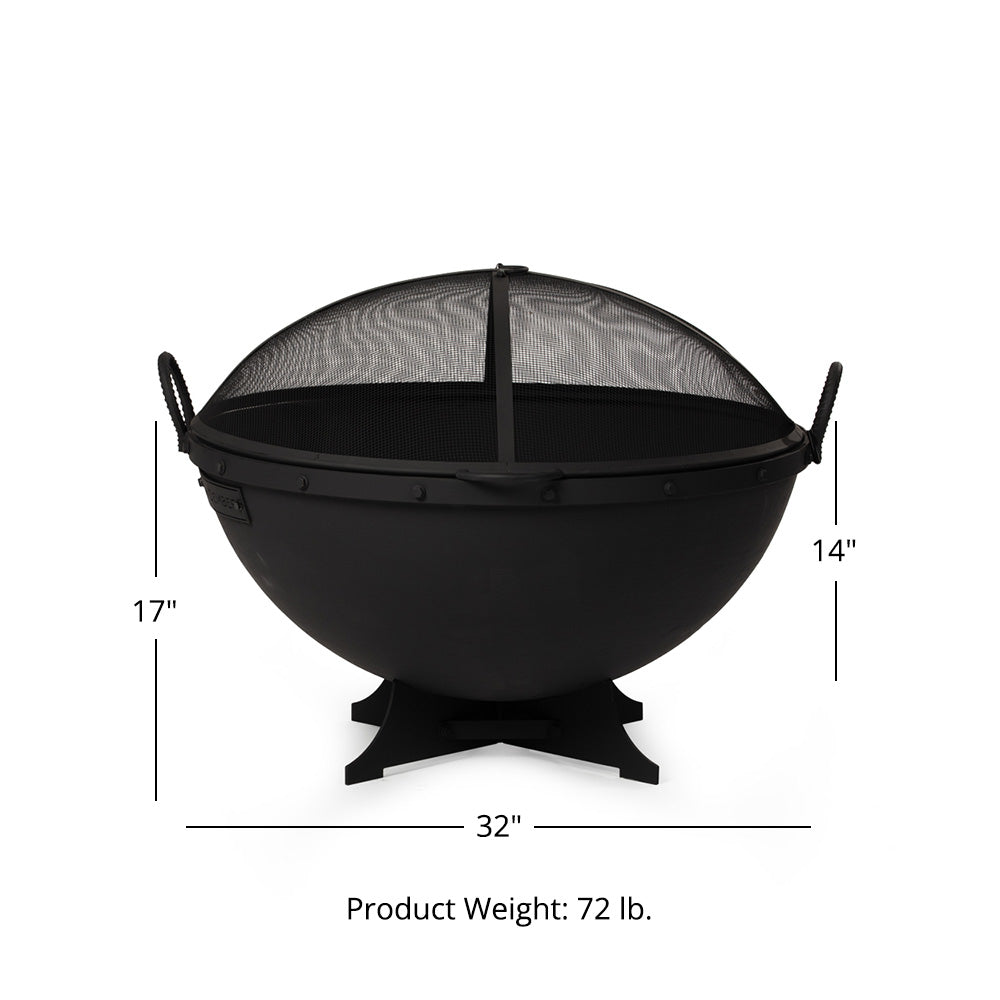 32" Hemisphere Fire Pit - view 8