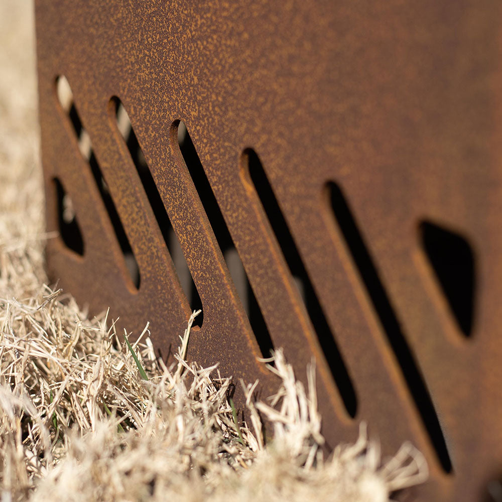 Corten Steel Dual Flame Smokeless Fire Pit | 24" Diameter - view 14