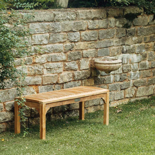 Sage Grade A Teak Backless Benches | 47" view 2