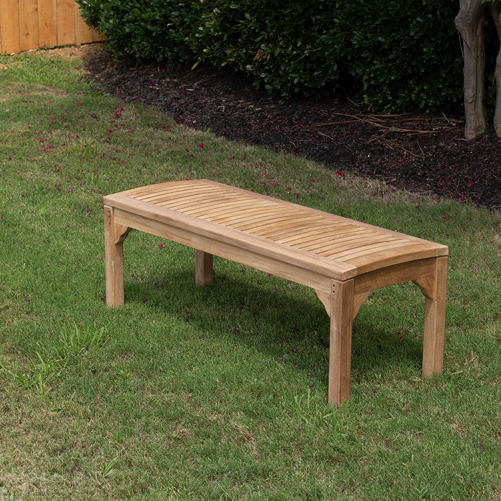 Sage Grade A Teak Backless Benches | 47" - view 2