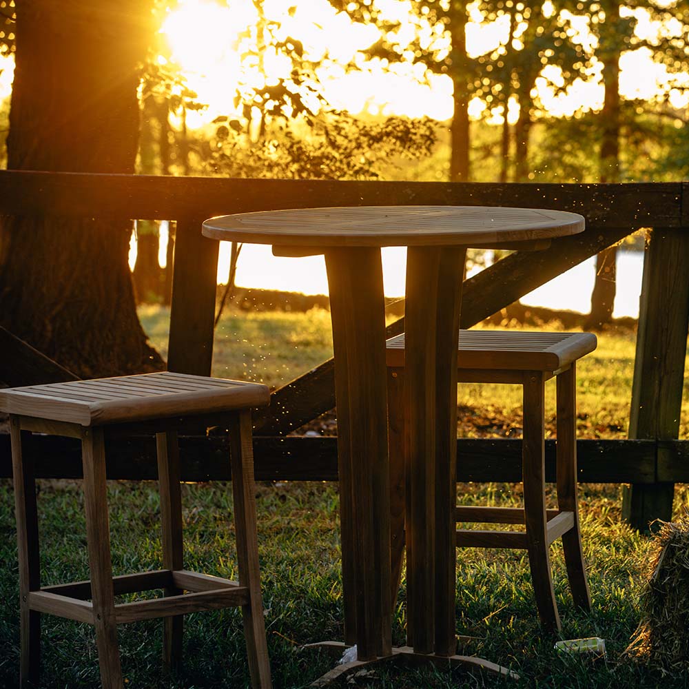 Acadia Grade A Teak 35" Bar Table - view 5