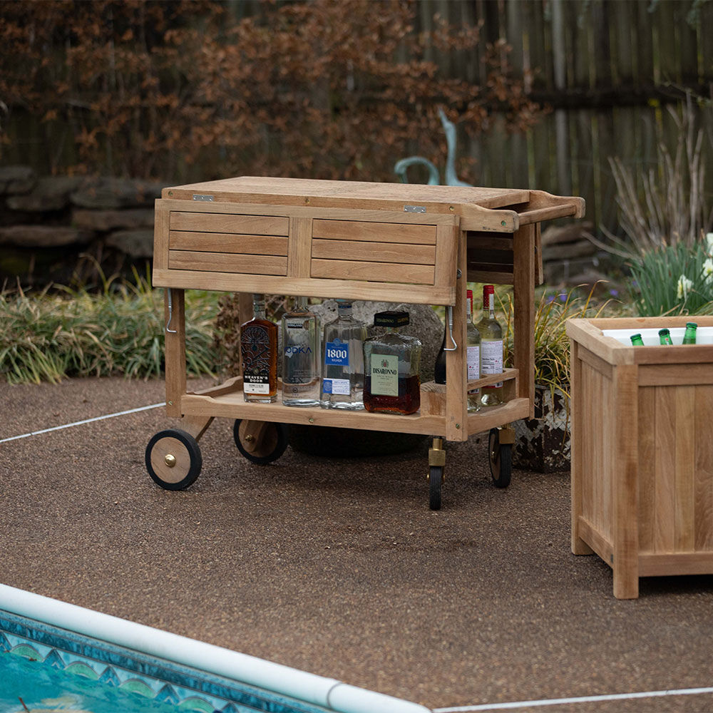 Grade A Teak Serving Cart | Ash & Ember