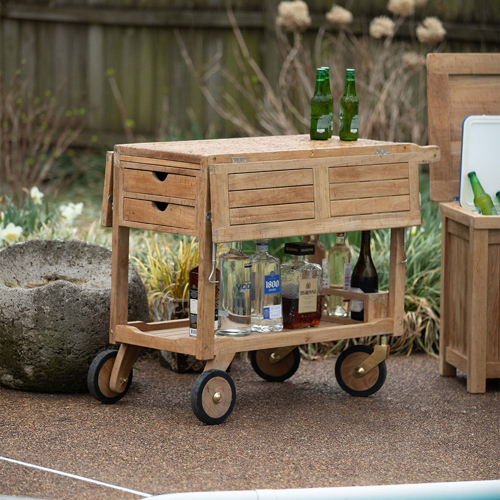 Grade A Teak Serving Cart | Ash & Ember