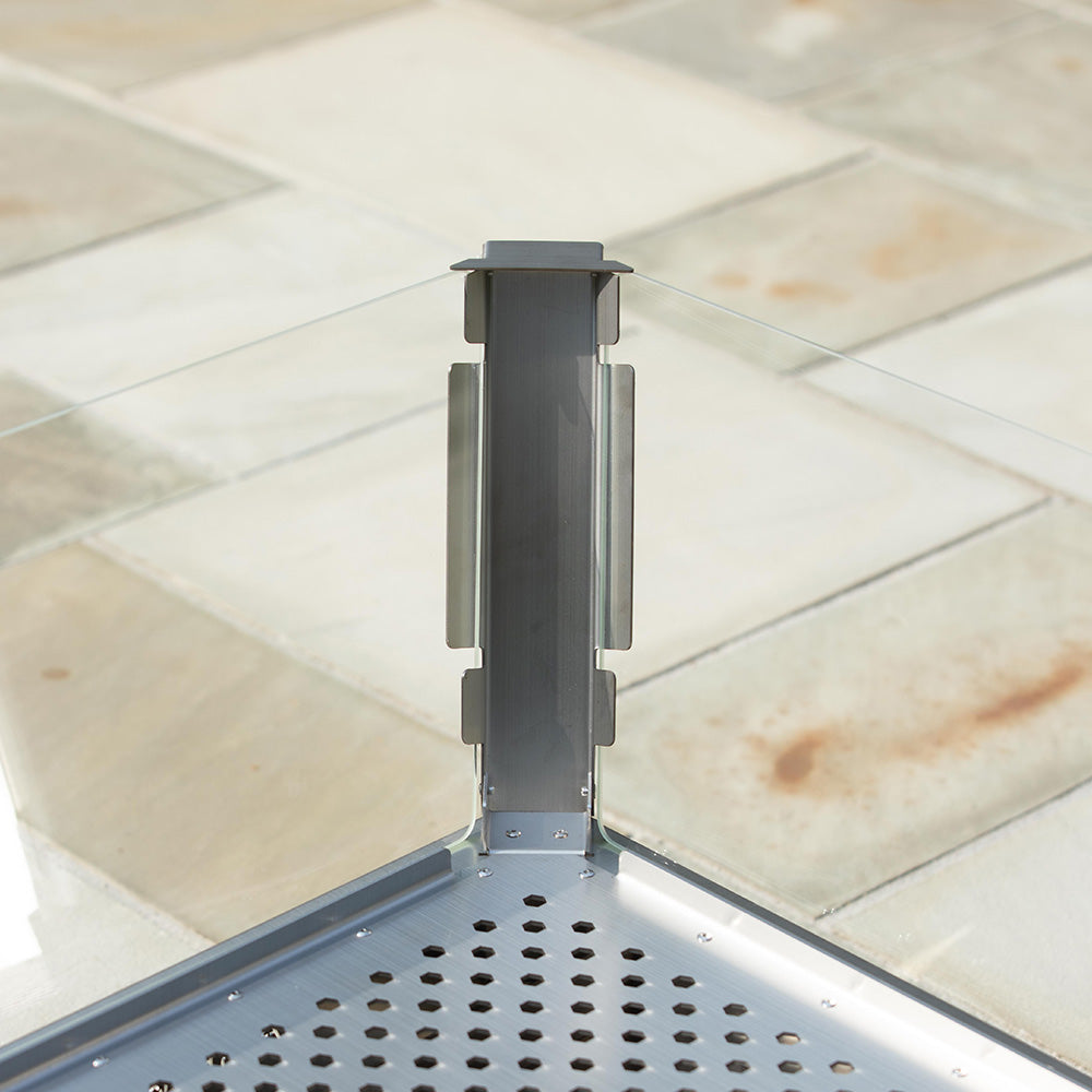 Replacement Panel for Stainless Steel Glass Fire Pit