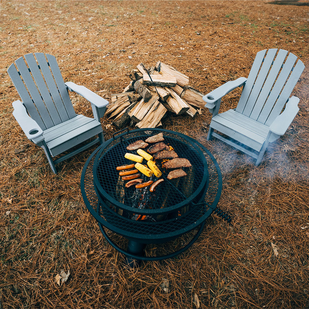 38" Fire Pit with Swivel Grate