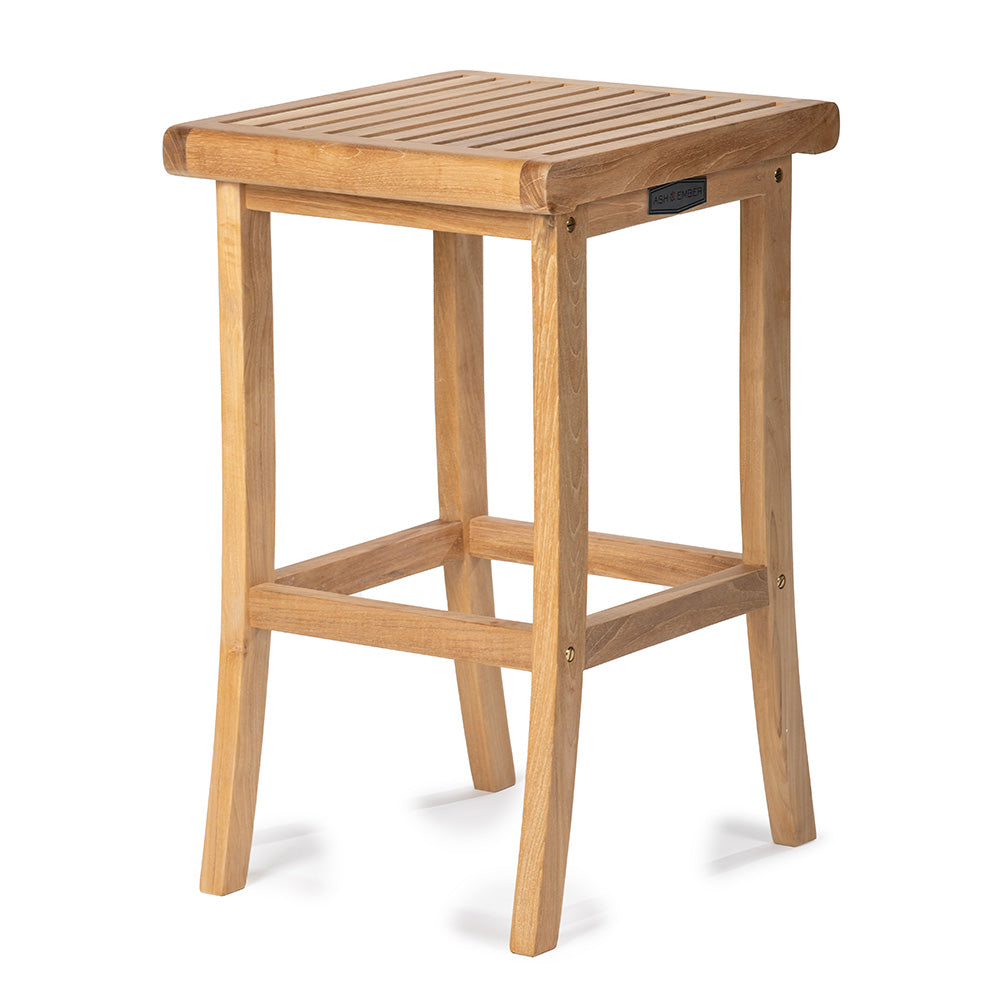 Acadia Grade A Teak Barstool | 30" - view 7