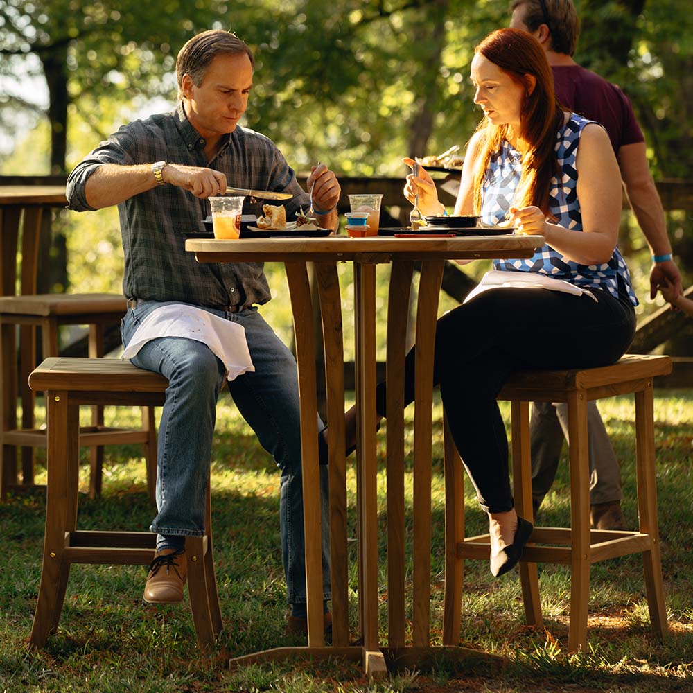 Acadia Grade A Teak Barstool | 30" - view 8