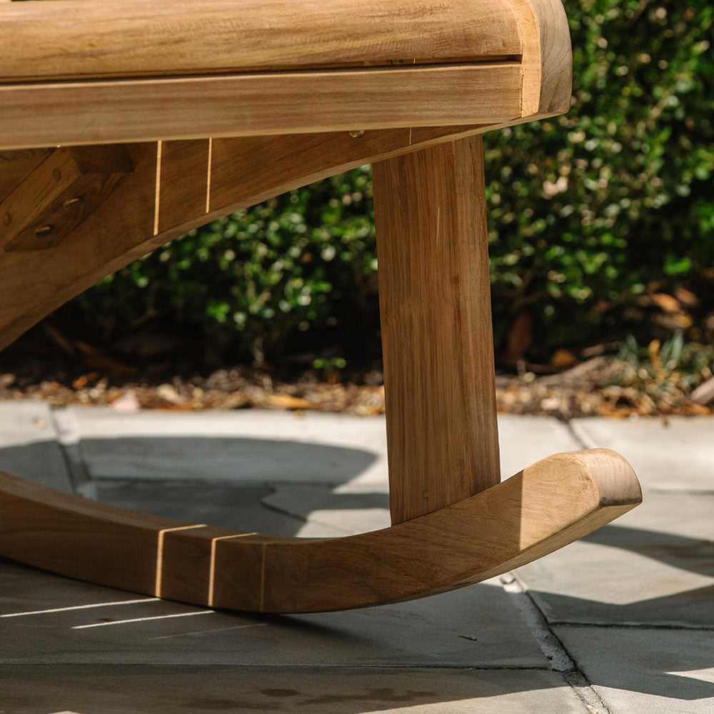 Grade A Teak Adirondack Rocking Chair | Ash & Ember