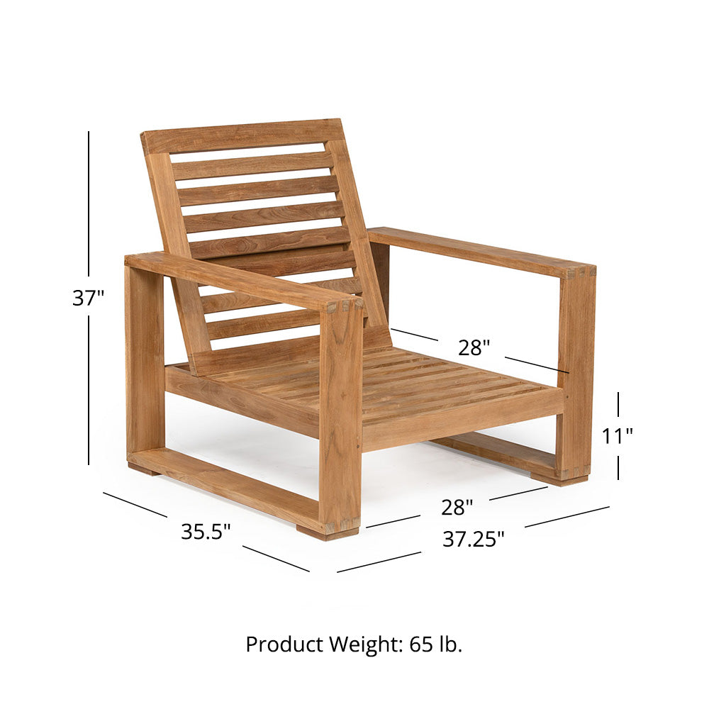 Sierra Grade A Teak Chair - view 7