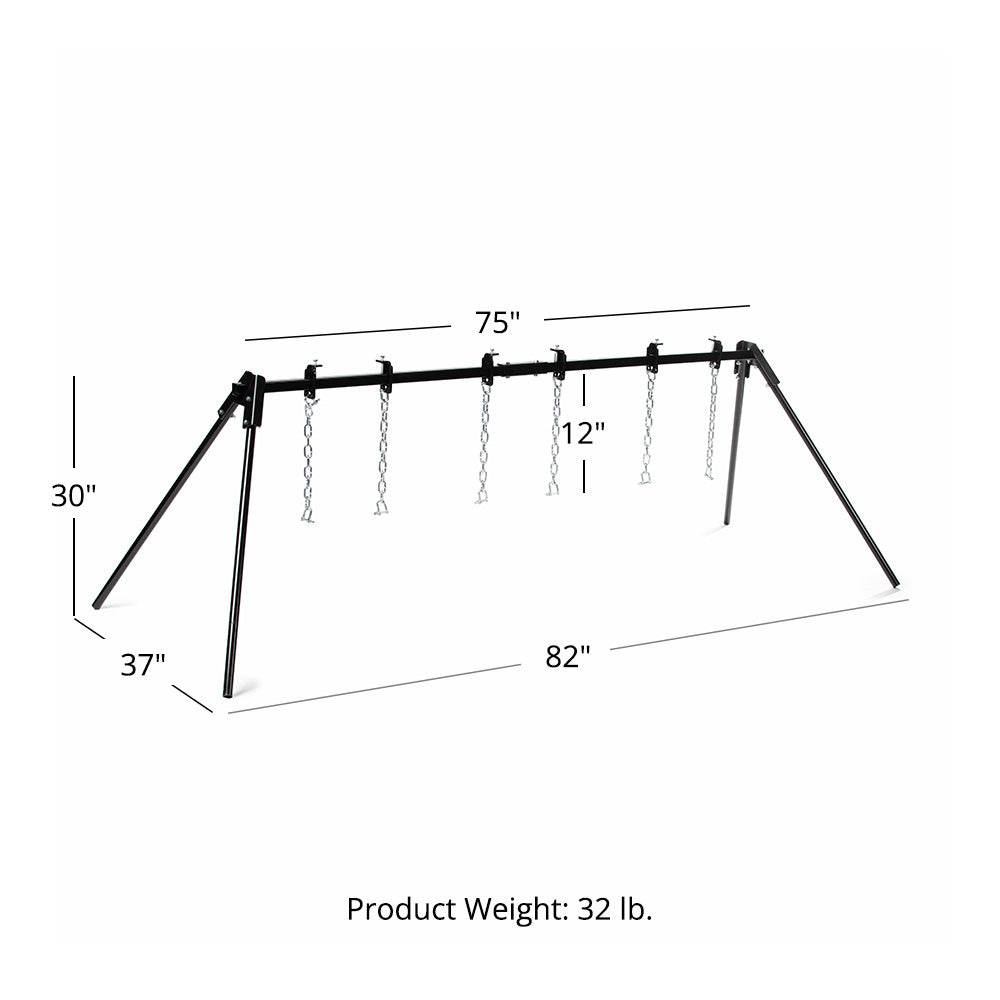 Triple Gong Steel Target Stand - view 8