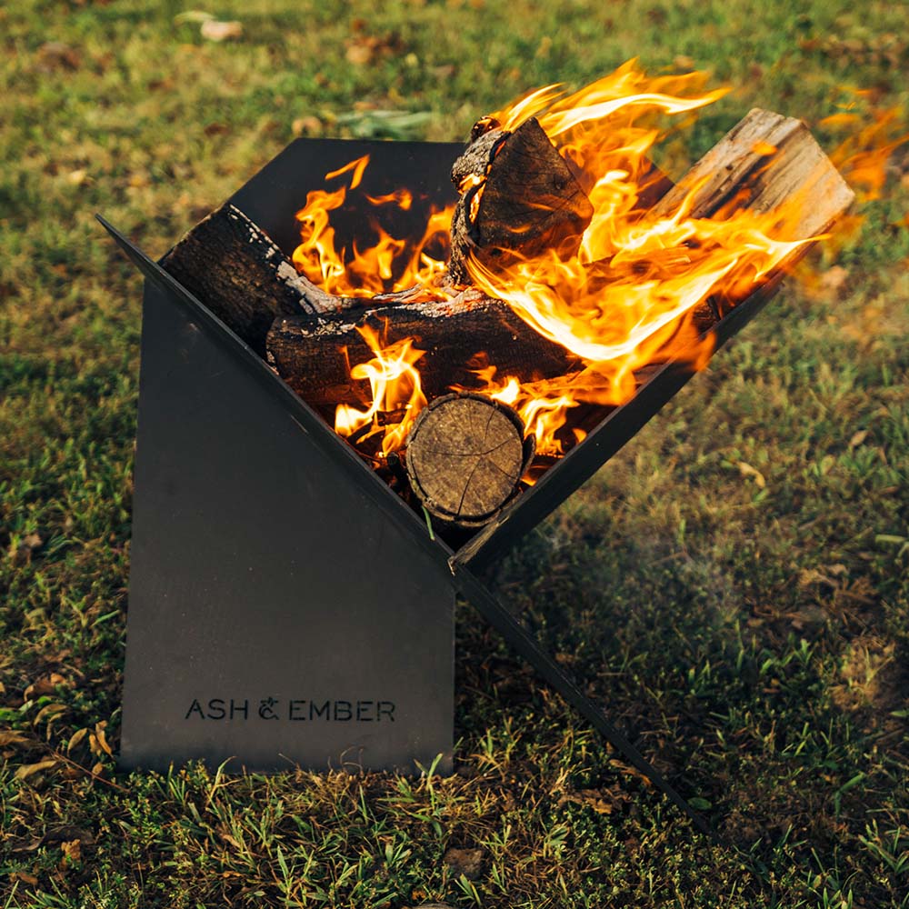 Portable Pop-Up Fire Pit with Carrying Bag