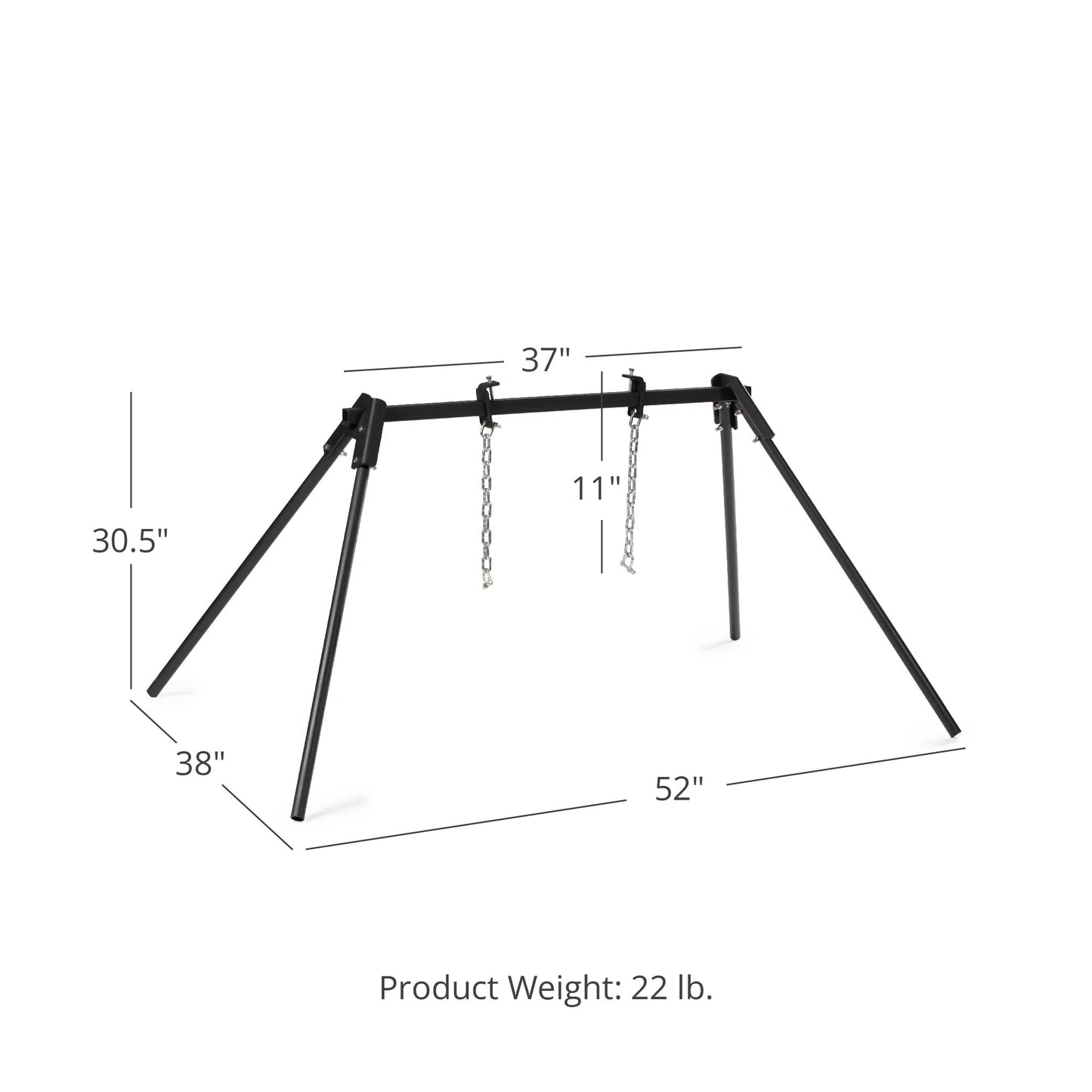 Single Gong Steel Target Stand - view 6
