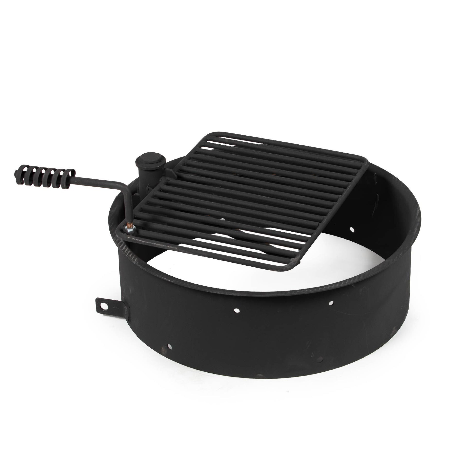 Steel Camp Fire Ring & Outdoor Cooking Grate - Fire Ring Size: 24" | 24"