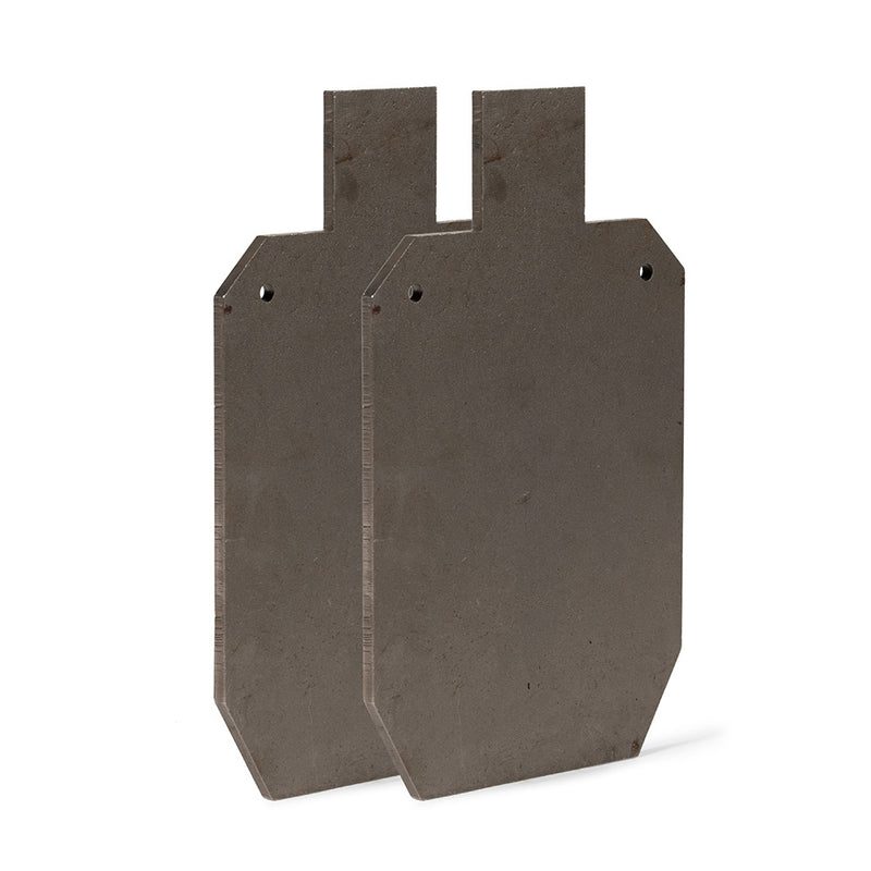 Pair of 3/8" AR500 Steel Silhouette Gong Shooting Targets