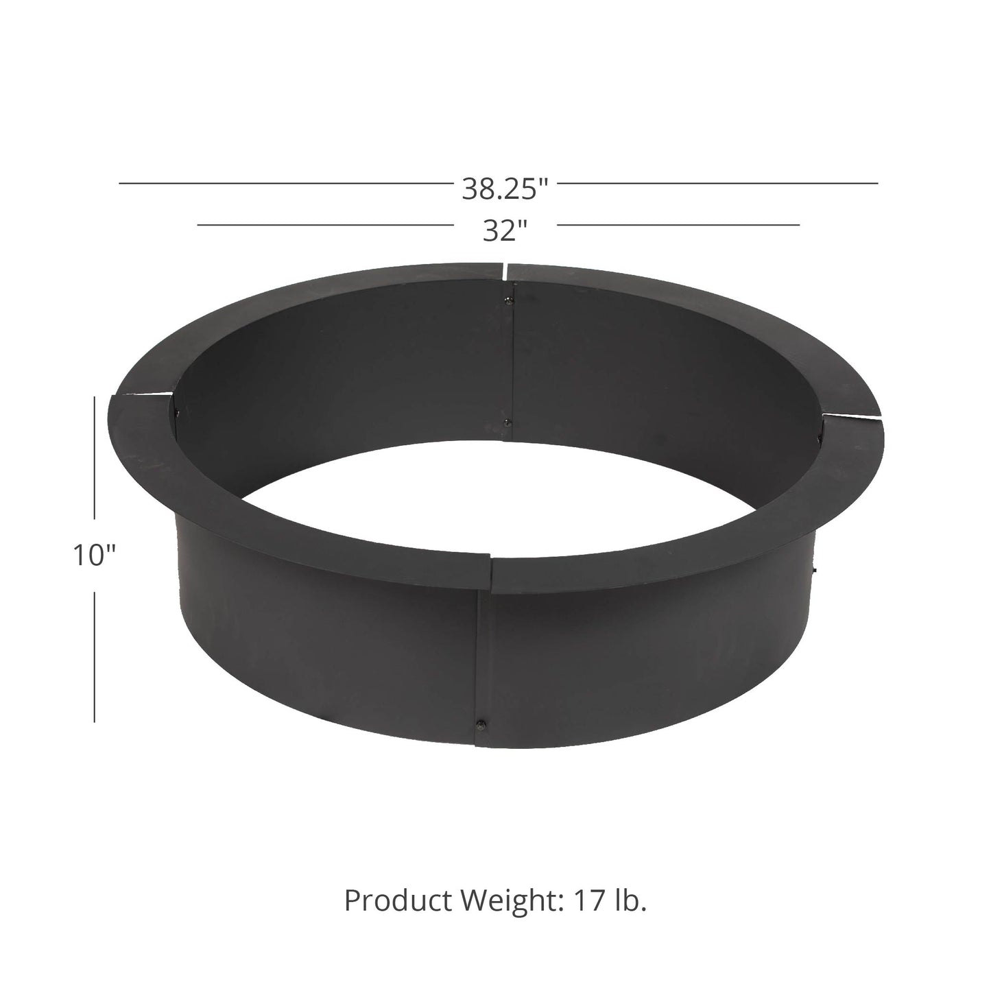 Steel Fire Pit Liner - Liner Size: 38" | 38" - view 18