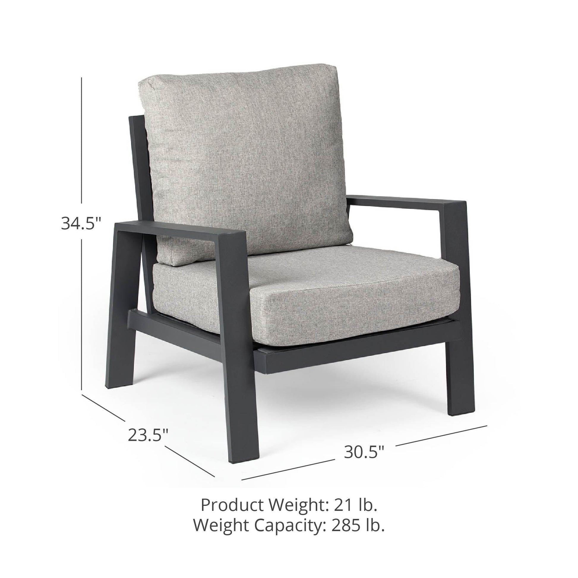 SCRATCH AND DENT - Caspian Armchair with Cushions - FINAL SALE