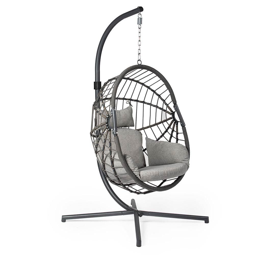 SCRATCH AND DENT - Caspian Patio Hanging Chair with Stand - FINAL SALE - view 1