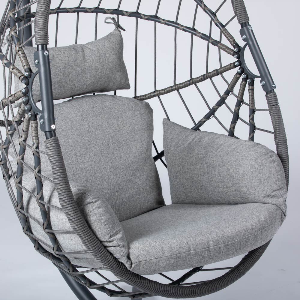 SCRATCH AND DENT - Caspian Patio Hanging Chair with Stand - FINAL SALE - view 2