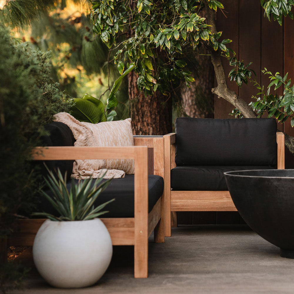 SCRATCH AND DENT - Onyx 24" Charcoal Sphere Planter - FINAL SALE - view 3