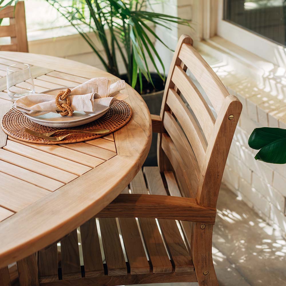 Sandhill Grade A Teak Dining Chair | Ash & Ember