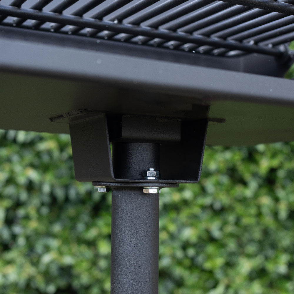 384 Sq. In. Jumbo Park-Style Grill - Optional Mounting Base: Grill + Base Anchor | Grill + Base Anchor - view 18