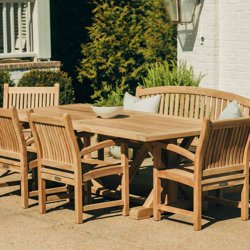 Farmhouse patio dining table sale