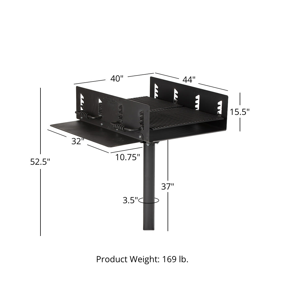 Scratch and Dent, 942 Sq. In. Park Style Charcoal Grill - view 10