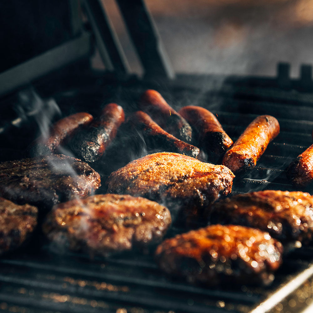 390 Sq. In. Covered Commercial Grade Park-Style Charcoal Grill | Ash ...
