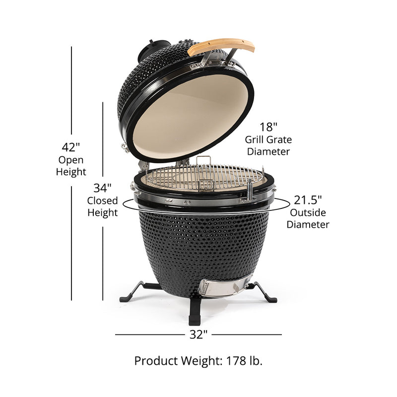 18" Kamado Grill Kit