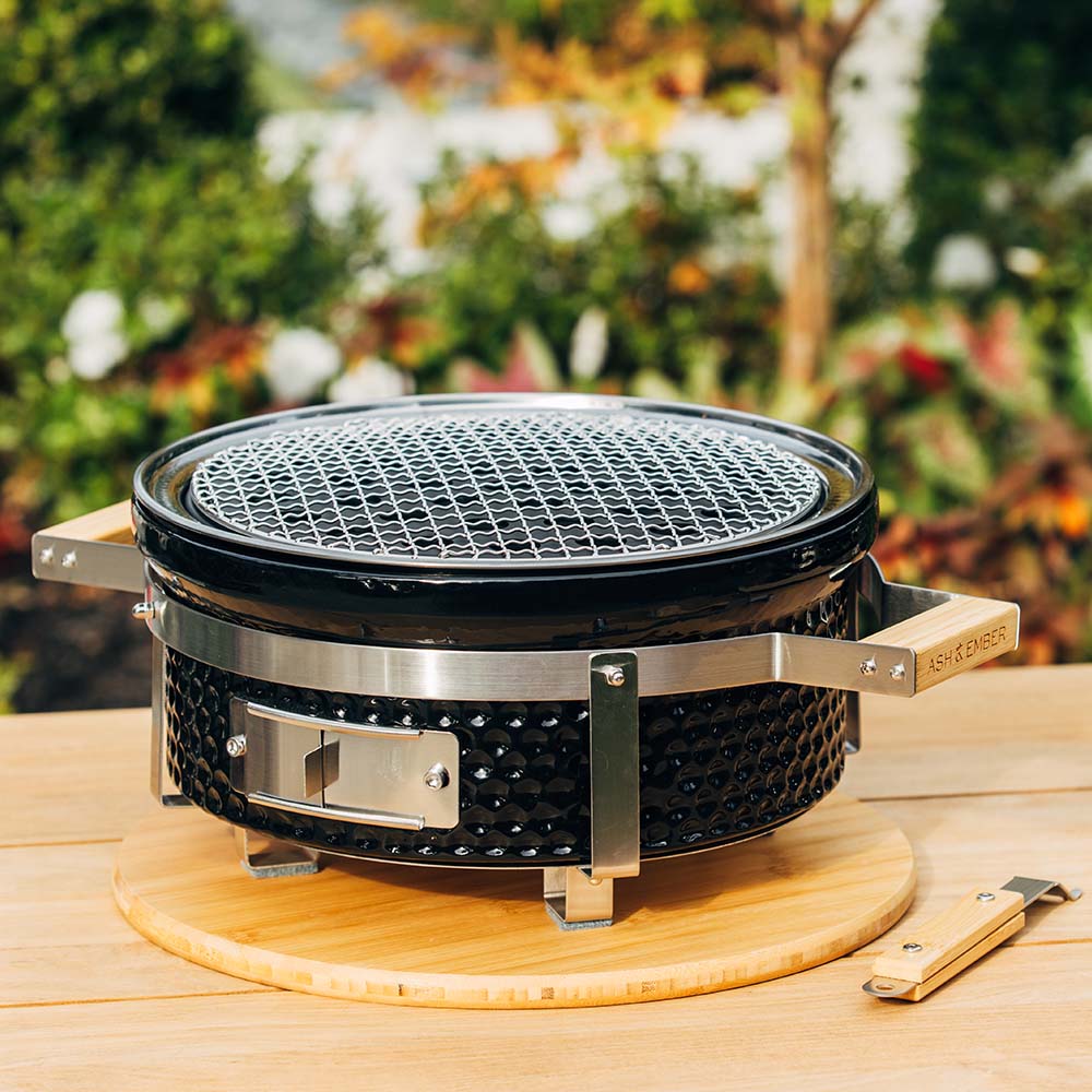 Giantex Hibachi Gril portable en fonte double face avec porte de régulation de l'air et Giantex Hibachi Gril portable en fonte double face avec porte de régulation de l'air et