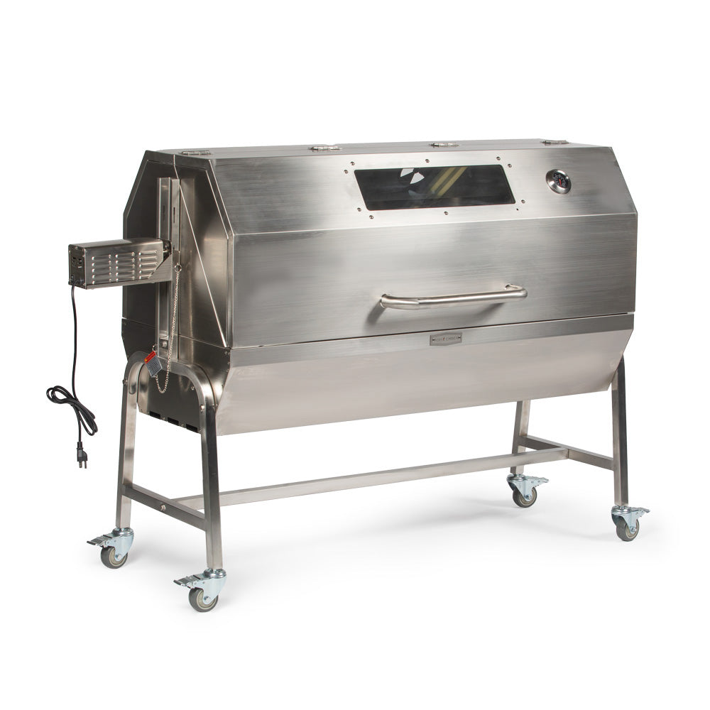 25 Watt Stainless Steel Rotisserie Grill with Hood - view 1