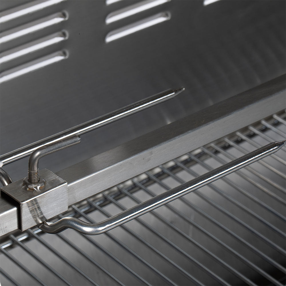 13 Watt Stainless Steel Rotisserie Grill with Hood - view 7