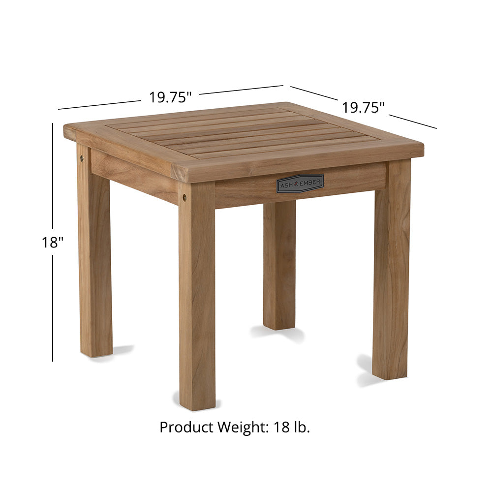 Sierra Grade A Teak End Table - view 7