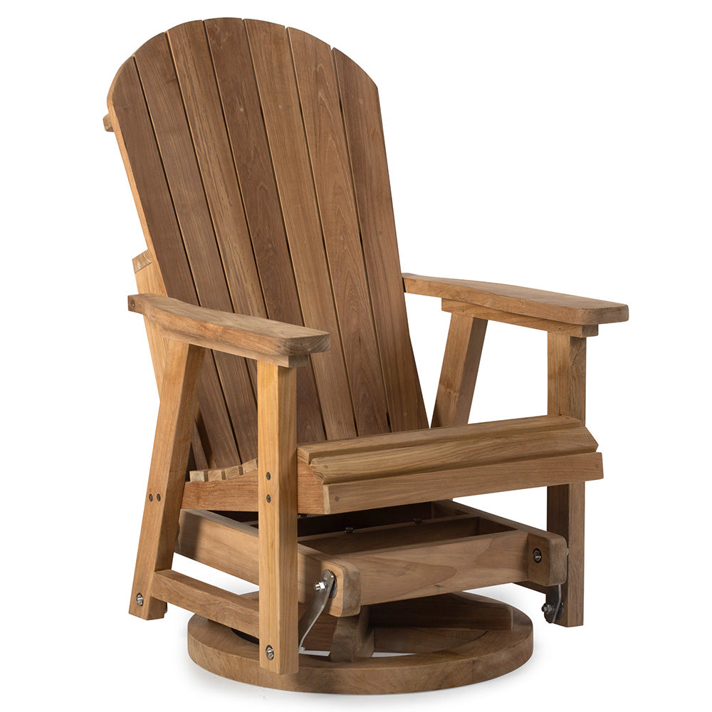 Savannah Grade A Teak Swivel Glider Chair | Ash & Ember