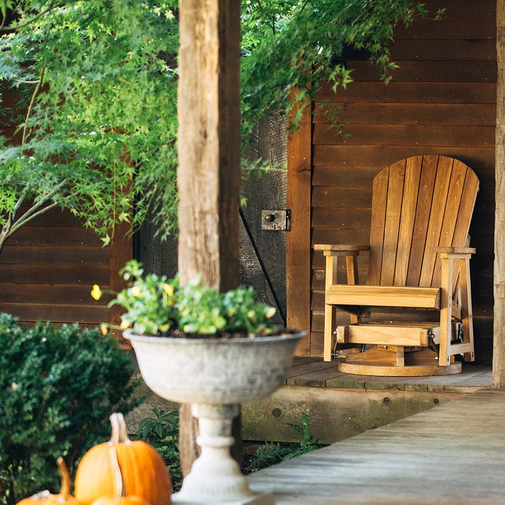 Savannah Grade A Teak Swivel Glider Rocking Chair