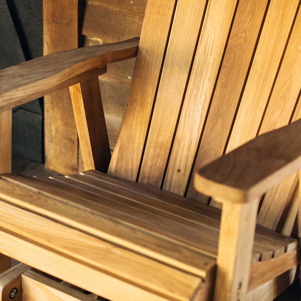 Savannah Grade A Teak Swivel Glider Rocking Chair - view 5