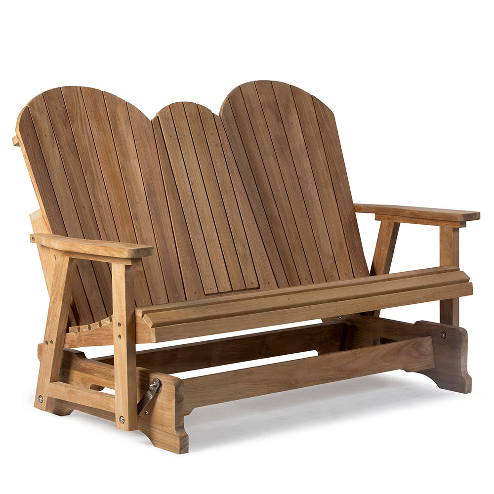 Savannah Grade A Teak Adirondack Glider Bench