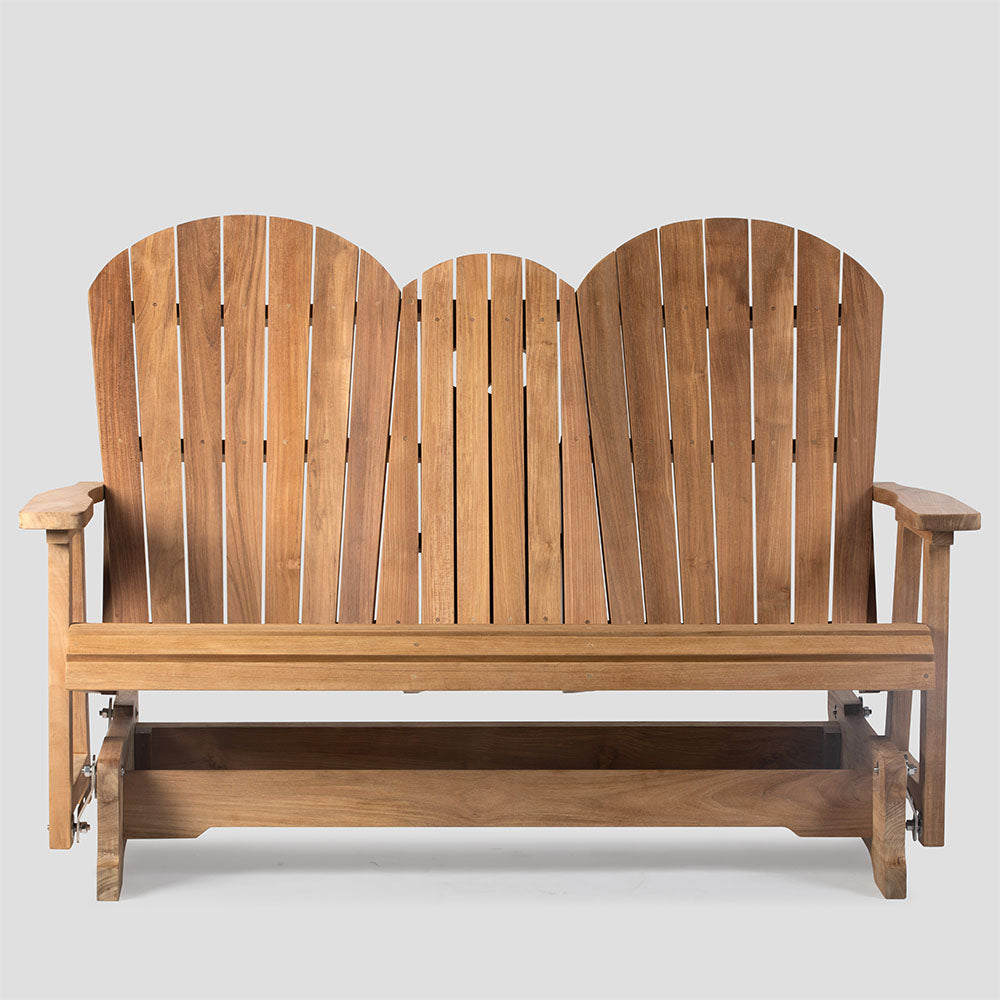 Savannah Grade A Teak Adirondack Glider Bench