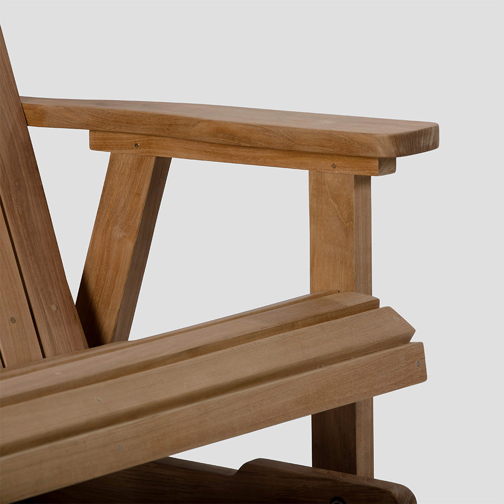Savannah Grade A Teak Adirondack Glider Bench