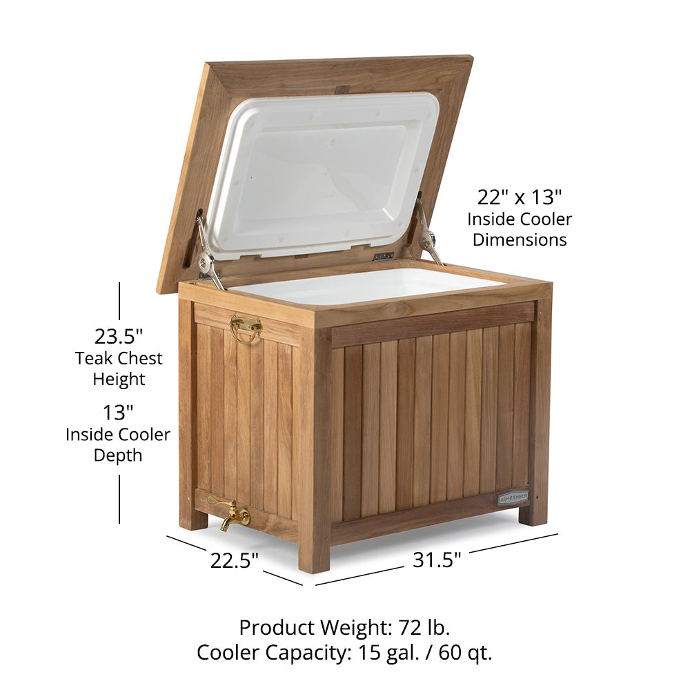 Grade A Teak Ice Chest