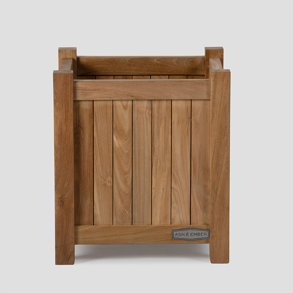 Grade A Teak Square Planter Box | Medium