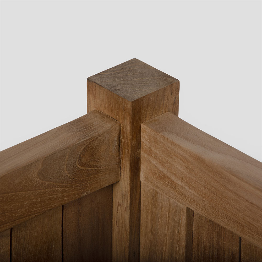 Grade A Teak Square Planter Box | Medium