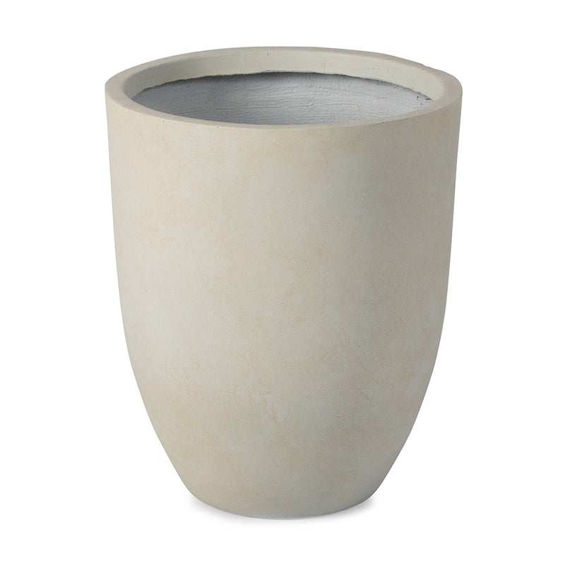 Onyx Laurel Planters | Satin Ivory / 18in