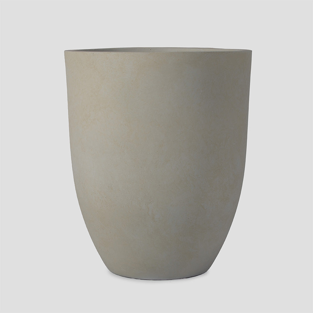Onyx Laurel Planters | Satin Ivory / 18in