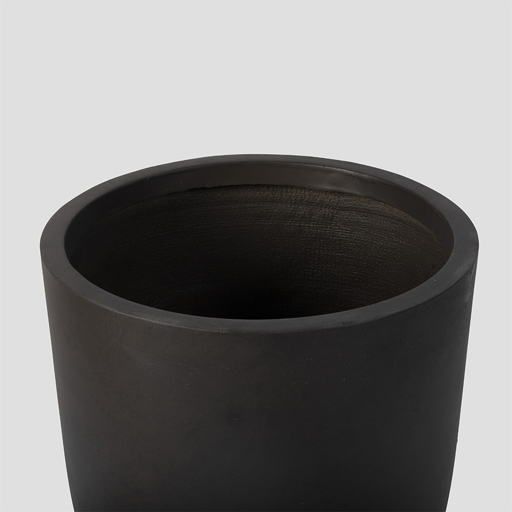 Onyx Laurel Planters | Charcoal / 18in