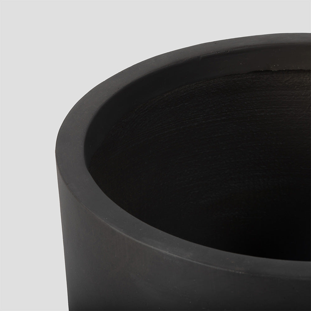 Onyx Laurel Planters | Charcoal / 18in
