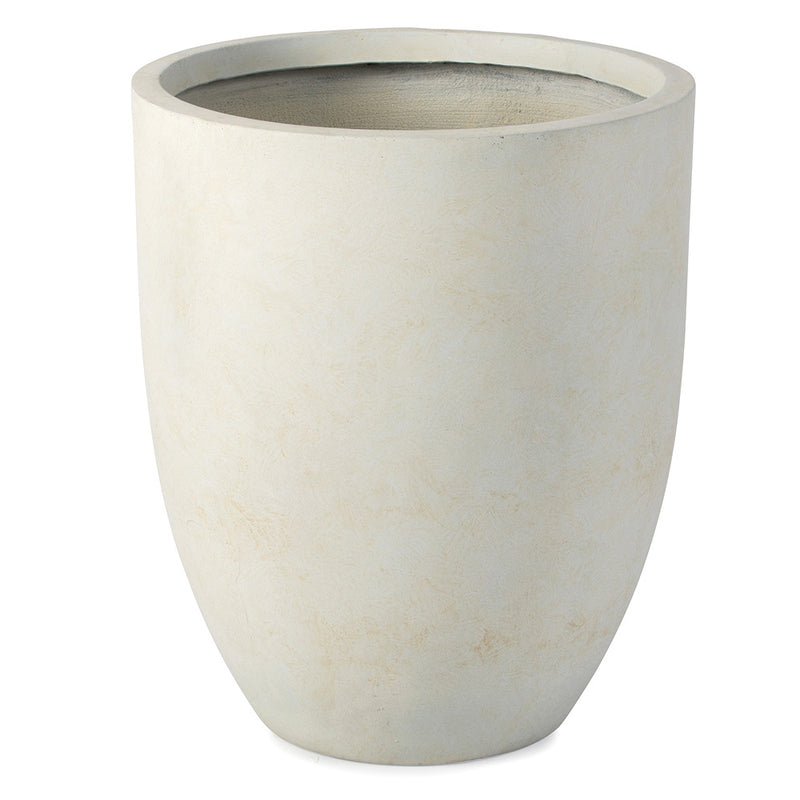 Onyx Laurel Planters | Satin Ivory / 22in