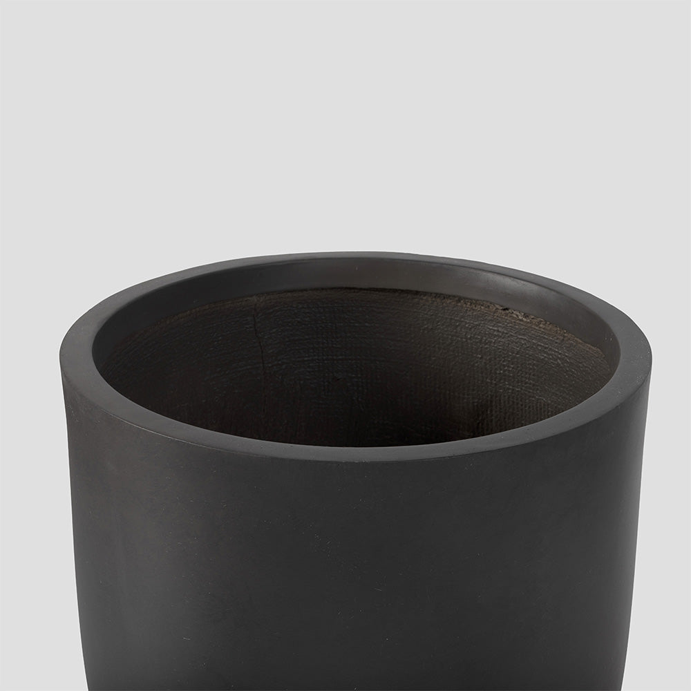 Onyx Laurel Planters | Charcoal / 22in